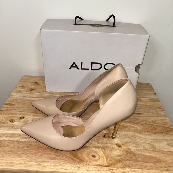 Aldo Shoes - Aldo Danenberg Nude Pointed Toe Heels Stiletto Pumps Women’s Size 10